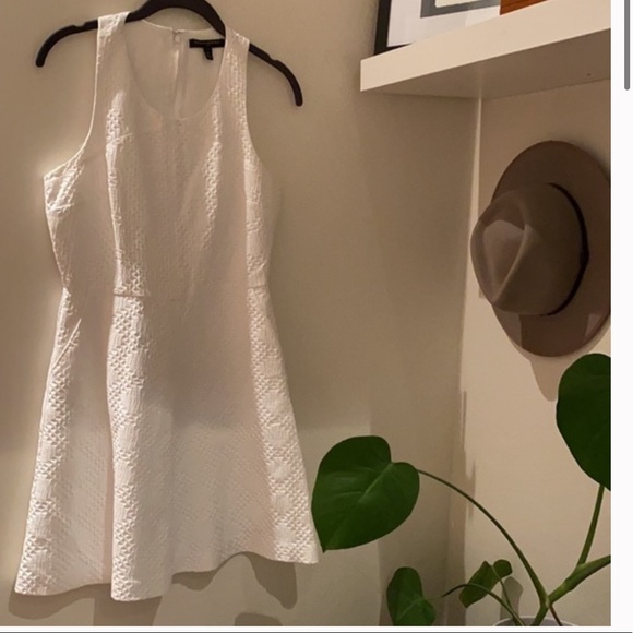 Banana Republic Textured White Dress - Picture 1 of 5